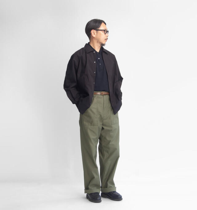 FOB FACTORY FOBファクトリー バックサテン ベイカーパンツ タイプ2