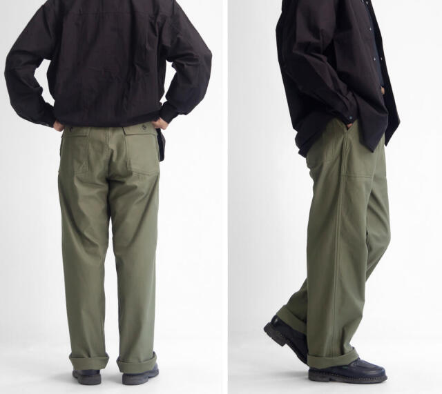 FOB FACTORY FOBファクトリー バックサテン ベイカーパンツ タイプ2