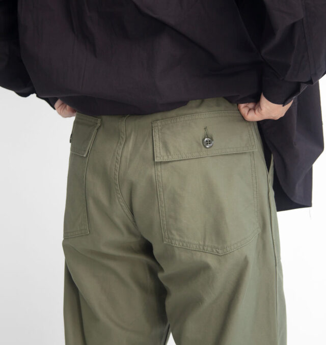 FOB FACTORY FOBファクトリー バックサテン ベイカーパンツ タイプ2