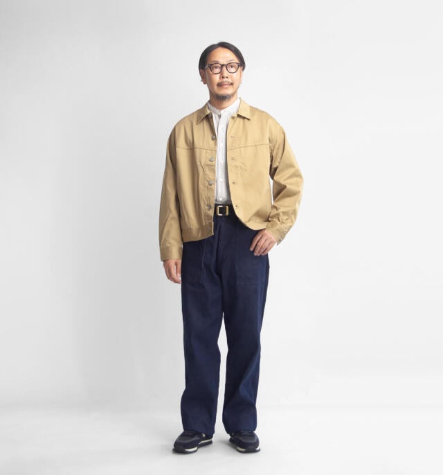 FOB FACTORY FOBファクトリー 888デニム ベイカーパンツ f0541