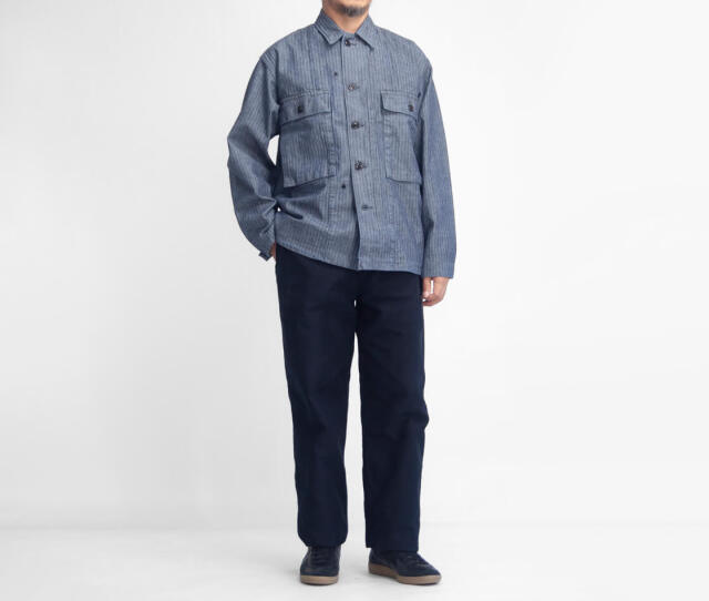 FOB FACTORY FOBファクトリー モールスキントラウザーズ 2タック