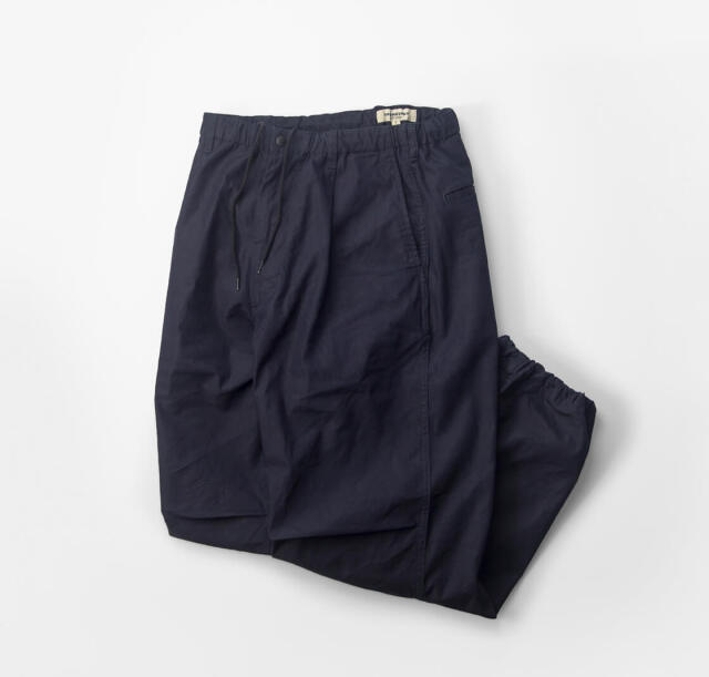 FOB FACTORY FOBファクトリー F0545 インディゴナイロン タックパンツ