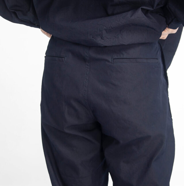 FOB FACTORY FOBファクトリー F0545 インディゴナイロン タックパンツ