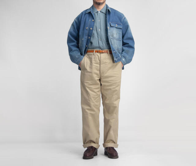 FOB FACTORY FOBファクトリー ビッグ チノパンツ ワイドストレート