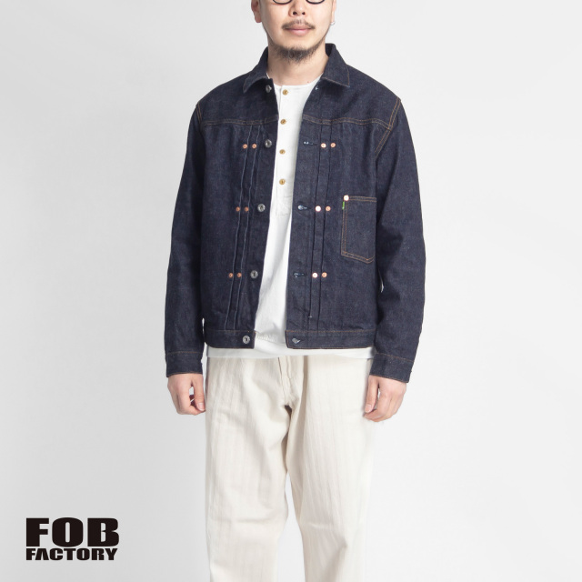 FOB FACTORY FOBファクトリー セルビッチ ガレージデニムジャケット 
