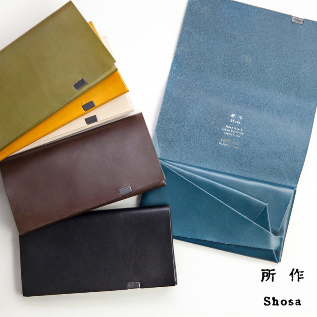 所作 shosa 長財布 ロングウォレット 本革 レザー basic 日本製 メンズ  