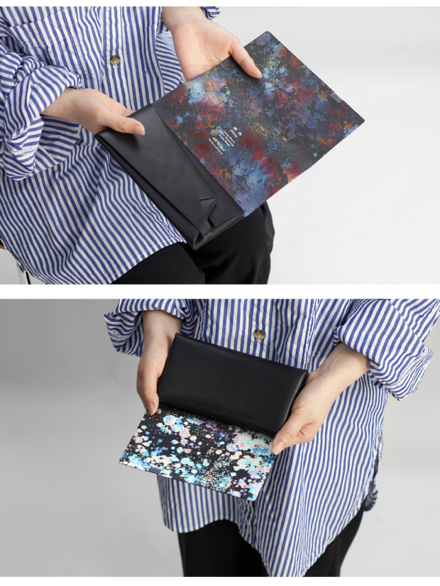 所作 shosa 長財布 ロングウォレット オーロラ シャボン 本革 レザー 