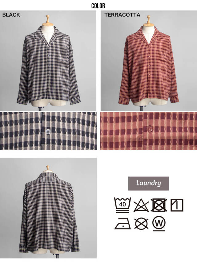 【美品】 phigvel オープンカラーシャツ 短丈 PHIGVEL - FRENCH OPEN COLLAR LS SHIRT | HUMAN and THINGS