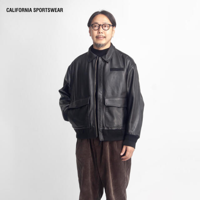 CALIFORNIA SPORTSWEAR カリフォルニアスポーツウェア A-2 ラムレザー