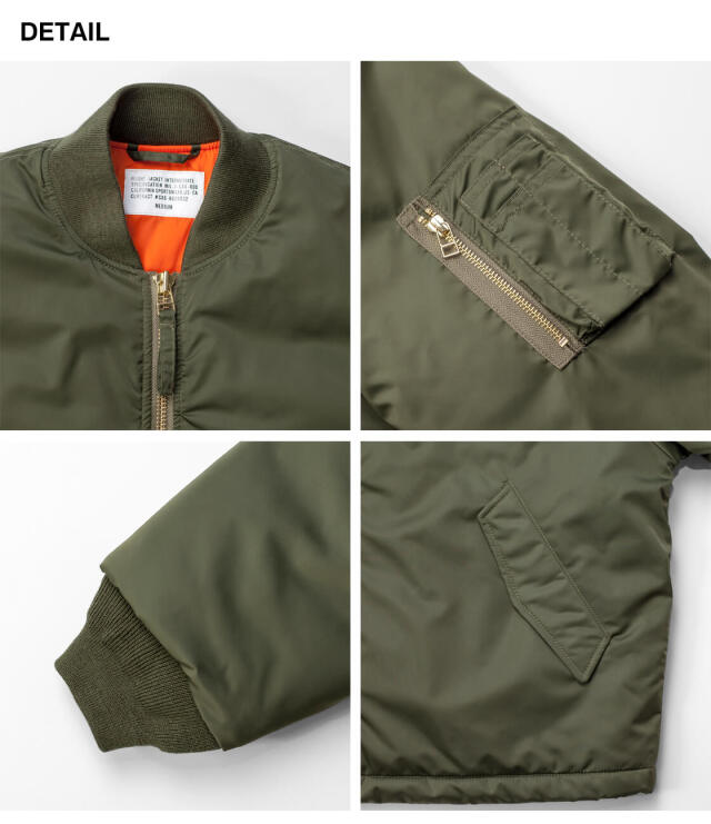 CALIFORNIA SPORTSWEAR カリフォルニアスポーツウェア 裾リブなし MA-1