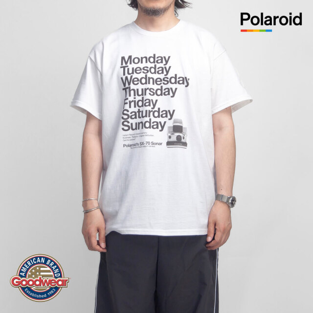 【セール/30%OFF】GoodWear グッドウェア POLAROID Vintage Collection 1WEEK Tee ロゴT 251504【クリックポスト可】【SALE】【返品・交換不可】 Goodwear tシャツ 「 GOODWEAR / グッドウェア 」 Polaroid