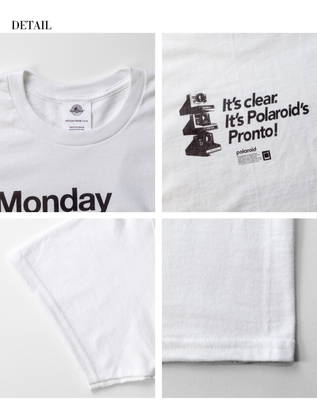 Goodwear グッドウェア Polaroid ポラロイド 1WEEK TEE プリント
