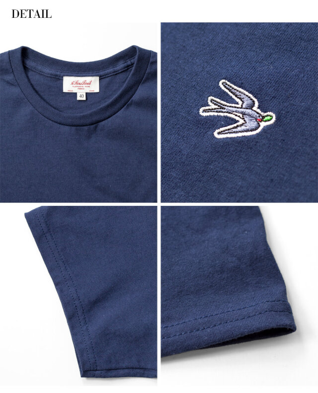 le sans pareil ルサンパレイユ OE天竺 イロンデール刺繍Tシャツ