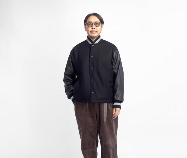 BUTWIN バトウィン MARC ARROWS別注 ウール＆袖レザー アワード