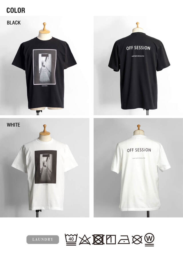 OFF SESSiON オフセッション 横山泰介 HANG OUT サーフフォトプリントT  