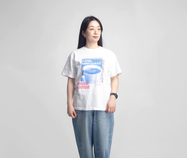 TRICOMER トリコメル フレンチ ロゴ プリントTシャツ レディース