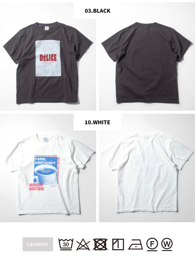 TRICOMER トリコメル フレンチ ロゴ プリントTシャツ レディース
