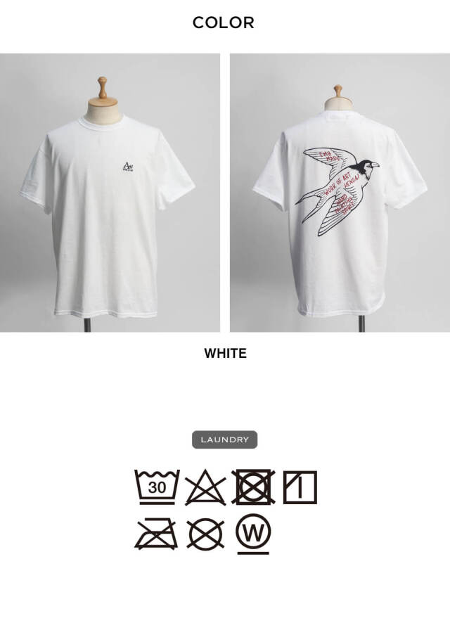 WORK OF ART KENDAI ワークオブアートケンダイ スワロウTシャツ