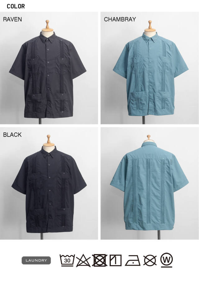 BURLAP OUTFITTER ナイロン キューバシャツ L アイスグレー BURLAP OUTFITTER ナイロン キューバシャツ L アイスグレー