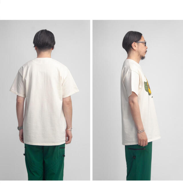 【新品未使用】LIBERAL ARTS 〔Safari別注〕バックプリントシャツ ムラサキスポーツ限定】 LOST ロスト メンズ 半袖 Tシャツ バック