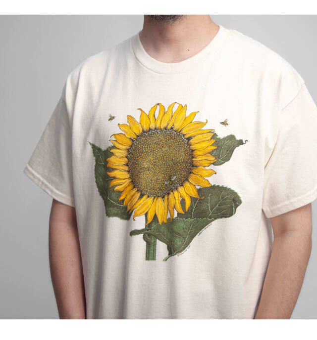 LIBERTY GRAPHICS リバティグラフィックス Sunflower & Bees プリントT