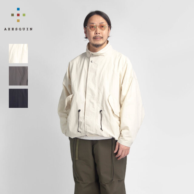 AXESQUIN｜ ユニセックス ECO NYLON SHORT COAT AXESQUIN】ECO NYLON SHORT COAT 321101｜撥水・軽量・ユニ