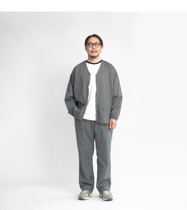 たか様H107_A1シルバー AXESQUIN アクシーズクイン パーテックス ヘリウムスラックス メンズ