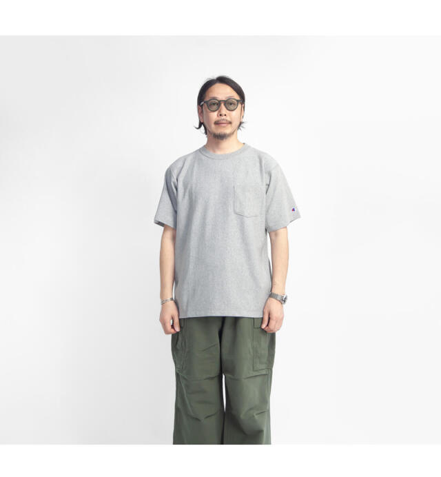 Champion チャンピオン リバースウィーブ ポケットTシャツ メンズ