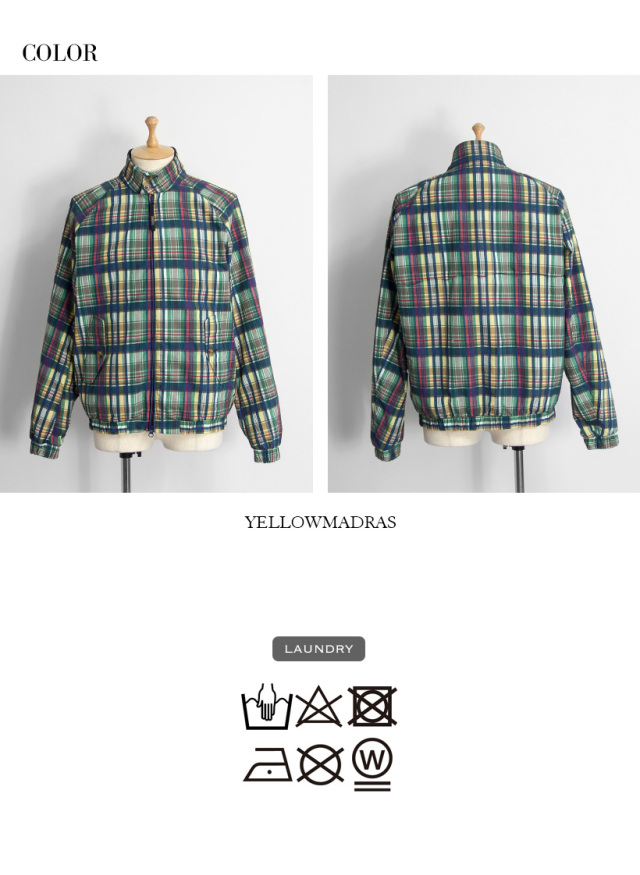 BARACUTA バラクータ G9 マドラスナイロン ハリントンジャケット
