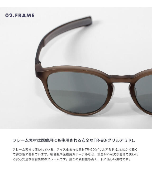 SOLAIZ ソライズ SLD-001 ミドルウェリントン 偏光サングラス OUTDOOR  