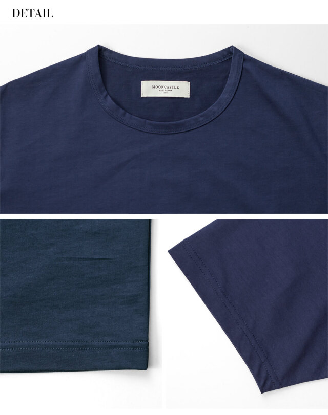 MOONCASTLE ムーンキャッスル KN1 スビン綿 シルキーコットン Tシャツ