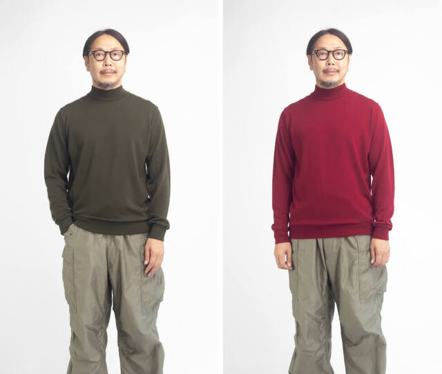 フォロー割専用 1994AW STONE  モックネックウールニット 8Gレインウール モックネックニット｜GRAN SASSO（グランサッソ