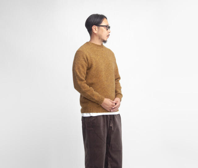 MOONCASTLE ムーンキャッスル シェットランド メリノウール クルー