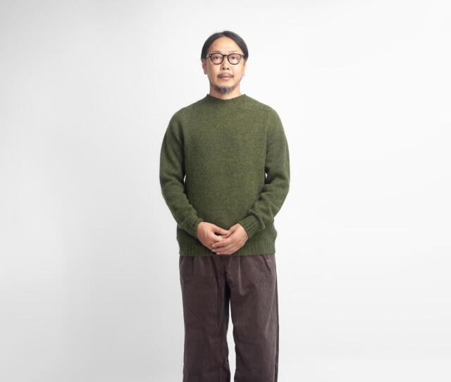 MOONCASTLE ムーンキャッスル シェットランド メリノウール クルー