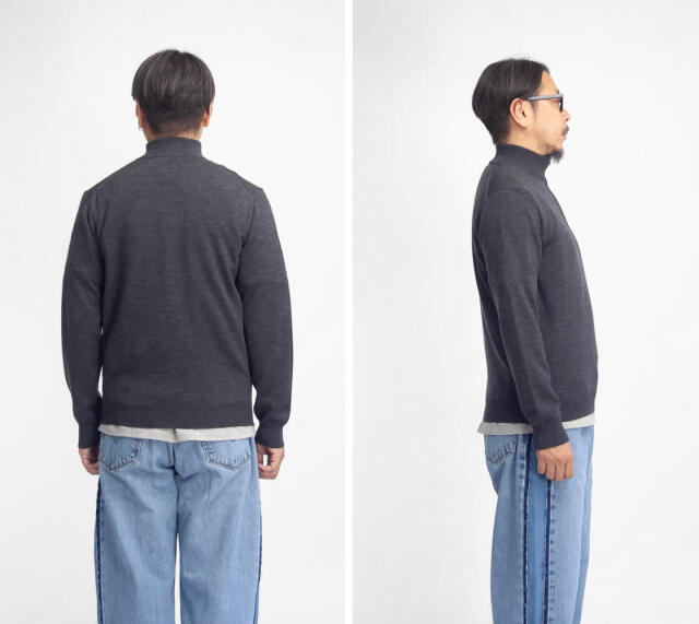 MOONCASTLE ムーンキャッスル WO5 エクストラファインメリノ ハーフ