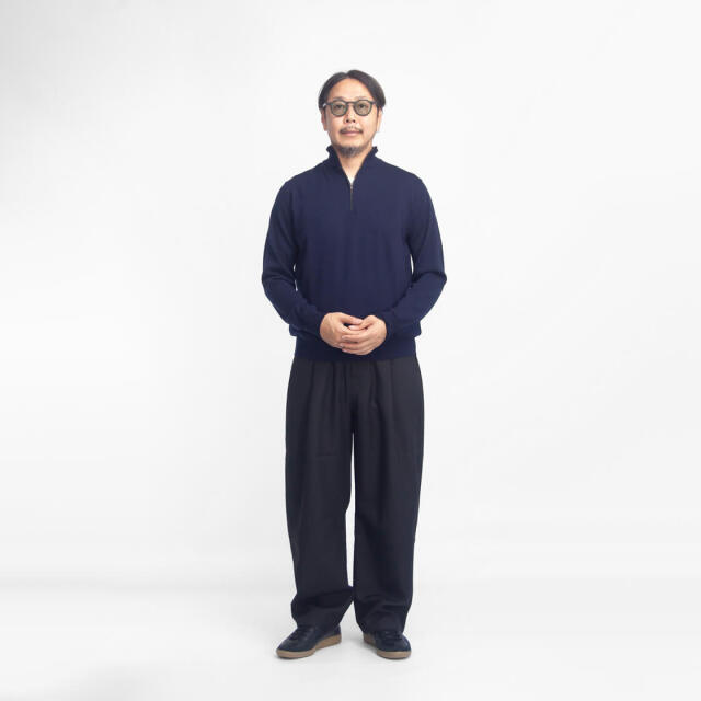 MOONCASTLE ムーンキャッスル WO5 エクストラファインメリノ ハーフ