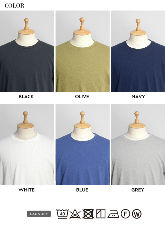VELVA SHEEN ベルバシーン スラブ天竺 ロールTシャツ メンズ