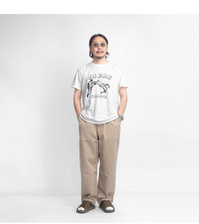 VELVA SHEEN ベルバシーン スラブ天竺 JAPAN KARATE プリントTシャツ