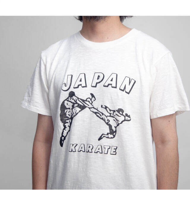 VELVA SHEEN ベルバシーン スラブ天竺 JAPAN KARATE プリントTシャツ