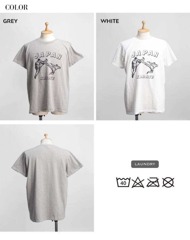 VELVA SHEEN ベルバシーン スラブ天竺 JAPAN KARATE プリントTシャツ