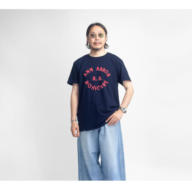 VELVA SHEEN ベルバシーン スラブ天竺 MOHICAN プリントTシャツ メンズ