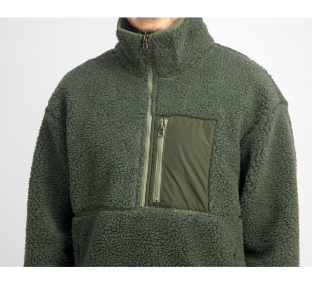 BARACUTA 【セール価格】 FORREST フォレスト ボア ハーフジップ