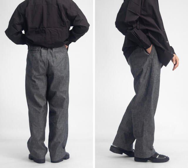 BRENA ブレナ ヴィンテージフレンチシャンブレー コックパンツ 日本製