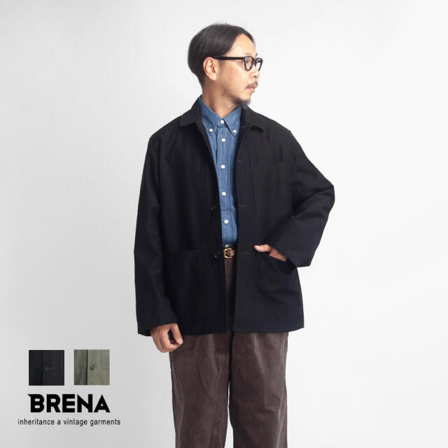 BRENA ブレナ パウダースノーバックサテン カバーオール ENVE 丸縫い