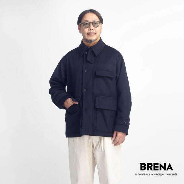 BRENA ブレナ GARDI ウールカシミヤフラノ ハンティングジャケット