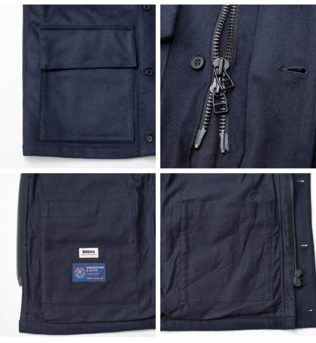 BRENA ブレナ GARDI ウールカシミヤフラノ ハンティングジャケット