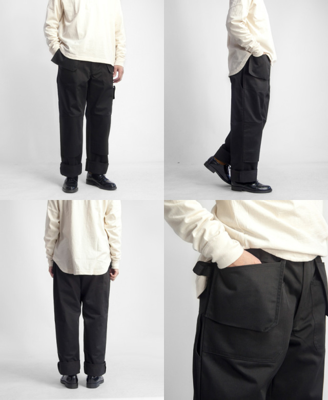 オランダ エプロンポケット ワークパンツ デッドストック メンズ