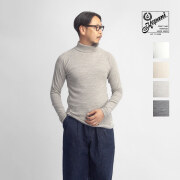 Kepani ケパニ スパンフライス タートルネックカットソー 長袖Tシャツ 日本製 メンズ