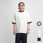 Upscape Audience オーディエンス MVS天竺 モックネック リンガーTシャツ 日本製 メンズ