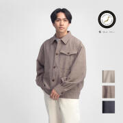 Upscape Audience オーディエンス リフラックス リネンライク カバーオール ショートブルゾン 日本製 メンズ